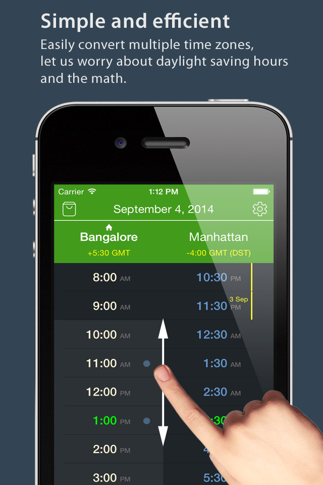 World TimeZlider - Convert time schedule and share