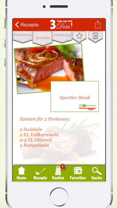 Screenshot #2 pour 3 Tage Low Carb Diät - Abnehmen übers Wochenende, schlank ohne Kohlenhydrate