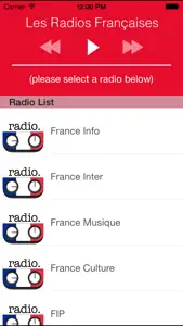 Radio France - Radio Françaises Online FREE (FR) screenshot #1 for iPhone