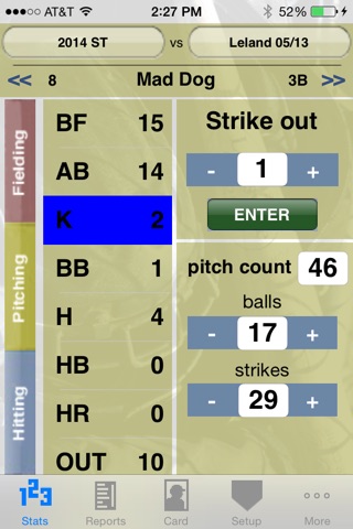 StatCatcher™ Baseball Free screenshot 2