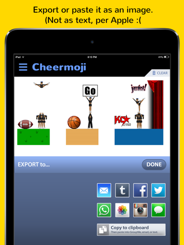 Cheermoji - cheerleading emojis for cheerleaders to build tiny cheer stuntsのおすすめ画像5