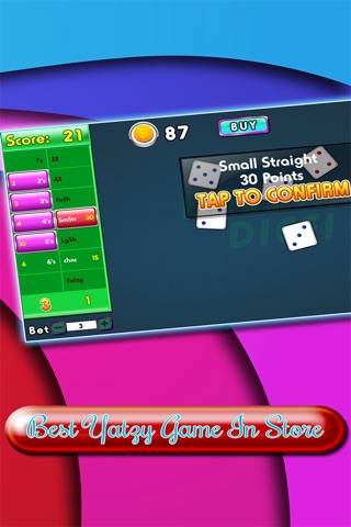 Colorful Yathzy Dice - Play In The Multiple Casino's Board screenshot 2