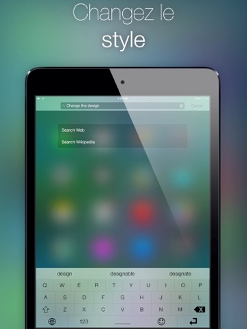 Screenshot #5 pour Clavier Blanc - Image en arrière-plan, couleur et thème personnalisés pour une saisie rapide