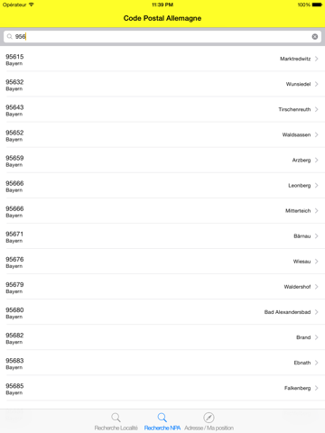 Screenshot #5 pour Code Postal Allemagne