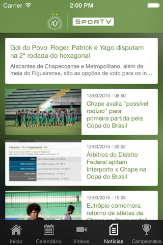 Chapecoense SporTV screenshot 4