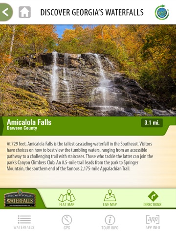 Screenshot #6 pour North Georgia Waterfalls