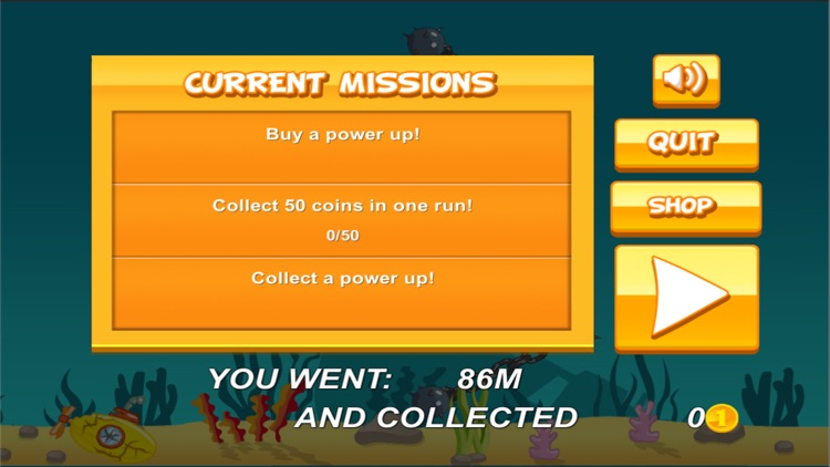 Little Yellow Submarine Driving Under Sea Free Game