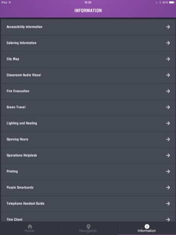 City of Glasgow College Navigation iPad screenshot
