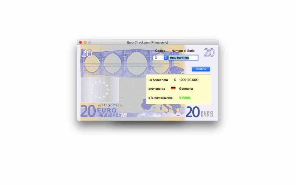 Euro Checksum (macOS) 由: Vincenzo Boiano Euro Checksum (macOS) 由: Vincenzo Boiano