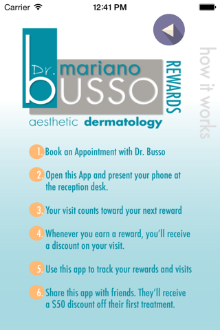 Dr. Busso Rewards screenshot 2