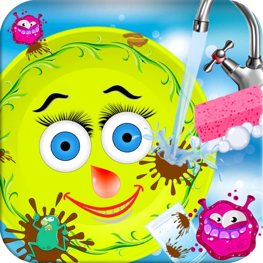 Washing dishes girls games icon