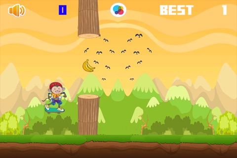 Banana Skate Monkey Rush - Speedy Maze Runner Survival Game screenshot 2