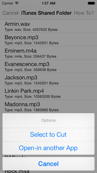 Audio Cutter - Cut your Songs Screenshot