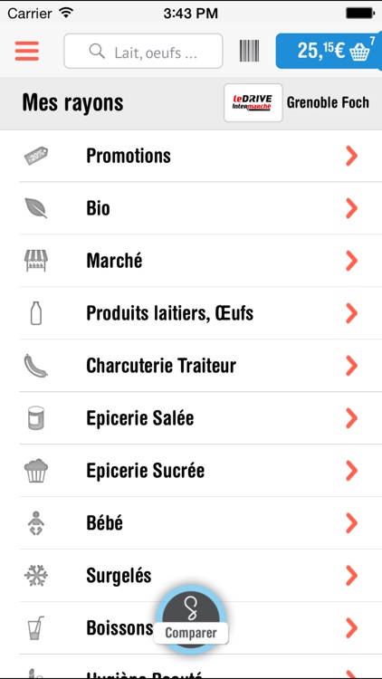 Shoptimise - Comparateur de courses, drives et supermarchés en ligne