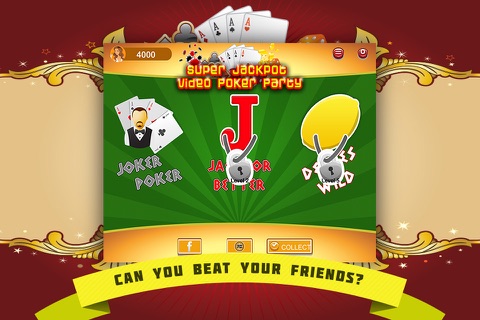 Super Jackpot Video Poker Party LITE screenshot 3