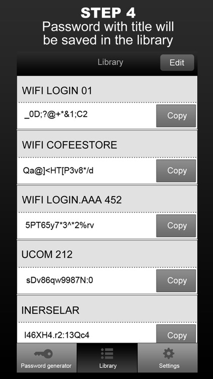 Wifi Password Generator and Storage screenshot-4