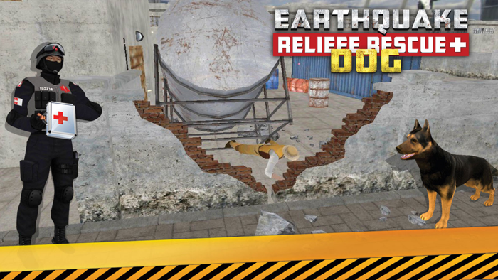 Earthquake Relief and Rescue Simulator  Play the rescue sniffer dog to Help earthquake victims.