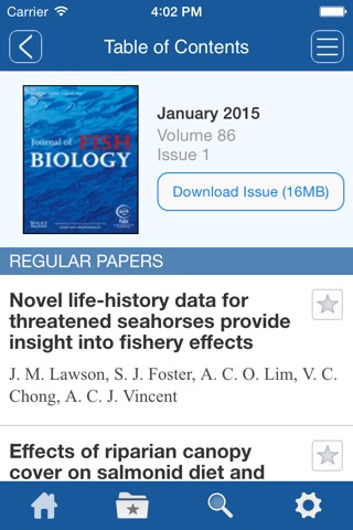 Journal of Fish Biology screenshot 3