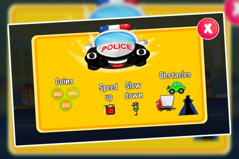 Police Car Hero : The Cartoon 911 Traffic City Fun Race - Gold Edition screenshot 2