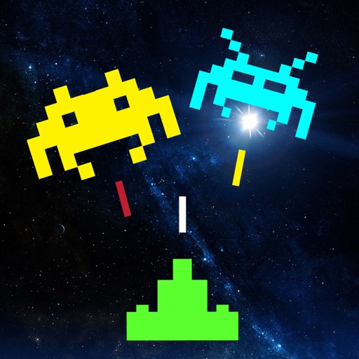 Arcade Defender : classic retro game with deep space shooting aliens icon