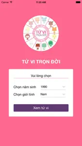 Tử Vi Trọn Đời - 2015 screenshot #1 for iPhone