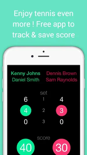 TennisCore - track tennis scores & review stats screenshot 1