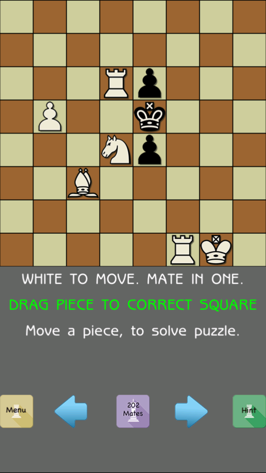 202 Chess Mate In ONE - 101 Chess Puzzles FREE - 2.1 - (iOS)