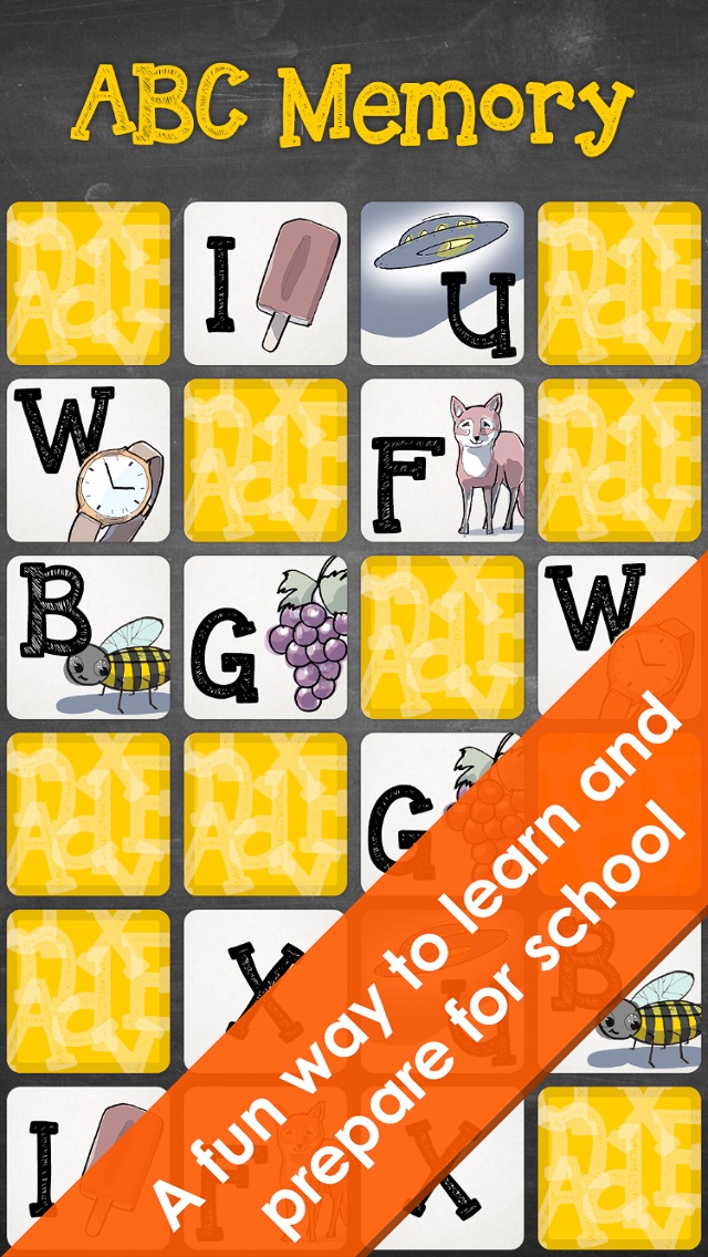 Screenshot #1 pour ABC Memory - Capital letters (US english)
