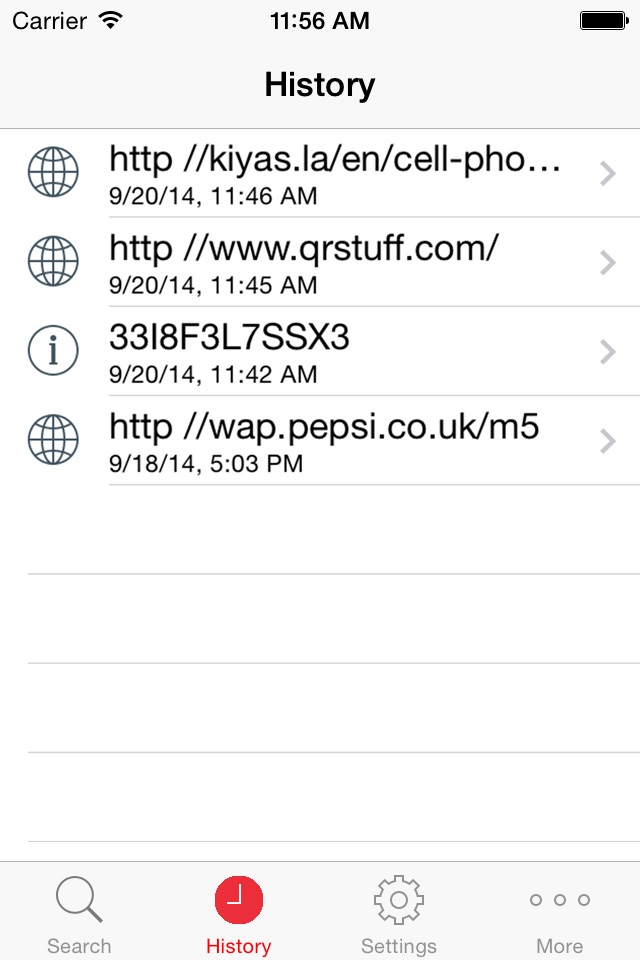 iPhone screenshot