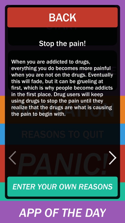 No Drugs Calendar - Stop doing drugs and get on a path to clean living!