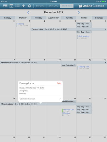 Screenshot #6 pour OnSite Calendar