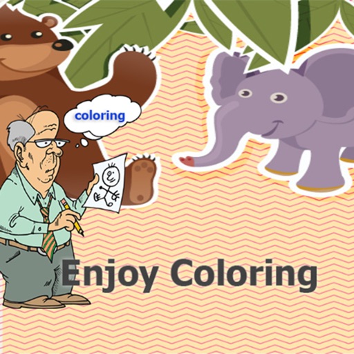 Enjoy Coloring book game for kids iOS App