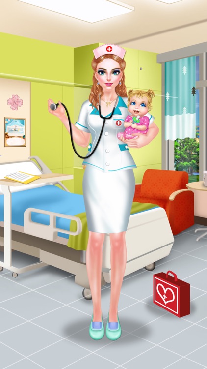 Nurse & Newborn Baby - Hospital Makeover & Dress Up screenshot-4