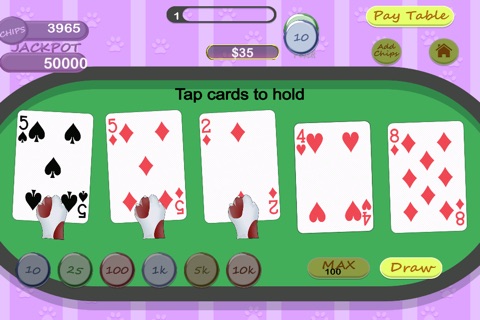 Double Lottery Casino Pet Poker - Best gambling card betting game screenshot 2