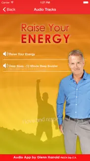 raise your energy by glenn harrold: self-hypnosis energy & motivation iphone screenshot 2