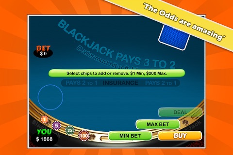 21 Blackjack FREE - High Roller Casino screenshot 3