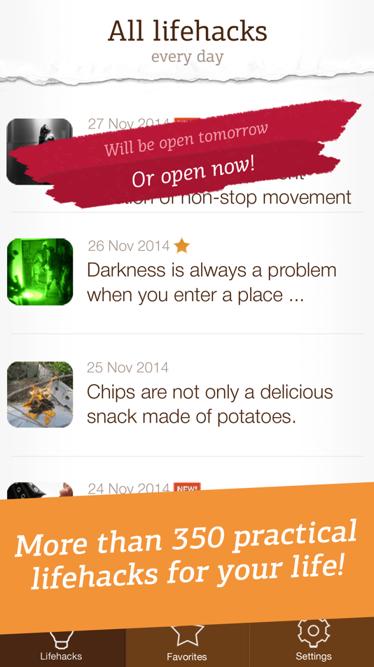 #1. Life Hacks - useful tips and tricks (iOS) Podle: Maxim Radchenko