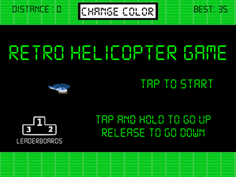 Screenshot #4 pour Retro Helicopter Game
