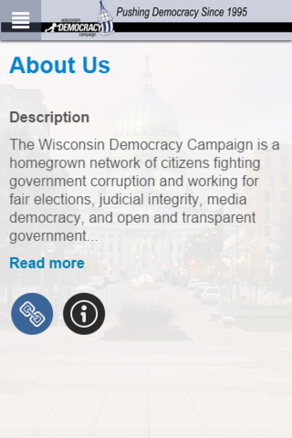 Wisconsin Democracy Campaign screenshot 2