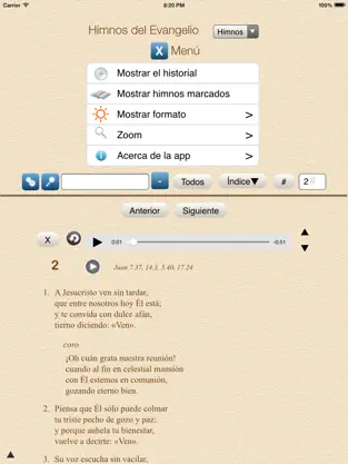Screenshot 2 Himnos del Evangelio, Venezuela iphone
