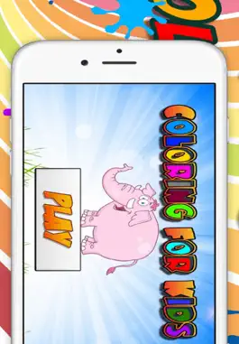 Game screenshot Elephant Coloring book for Kid - Fun color & paint on drawing game for boys & girls apk