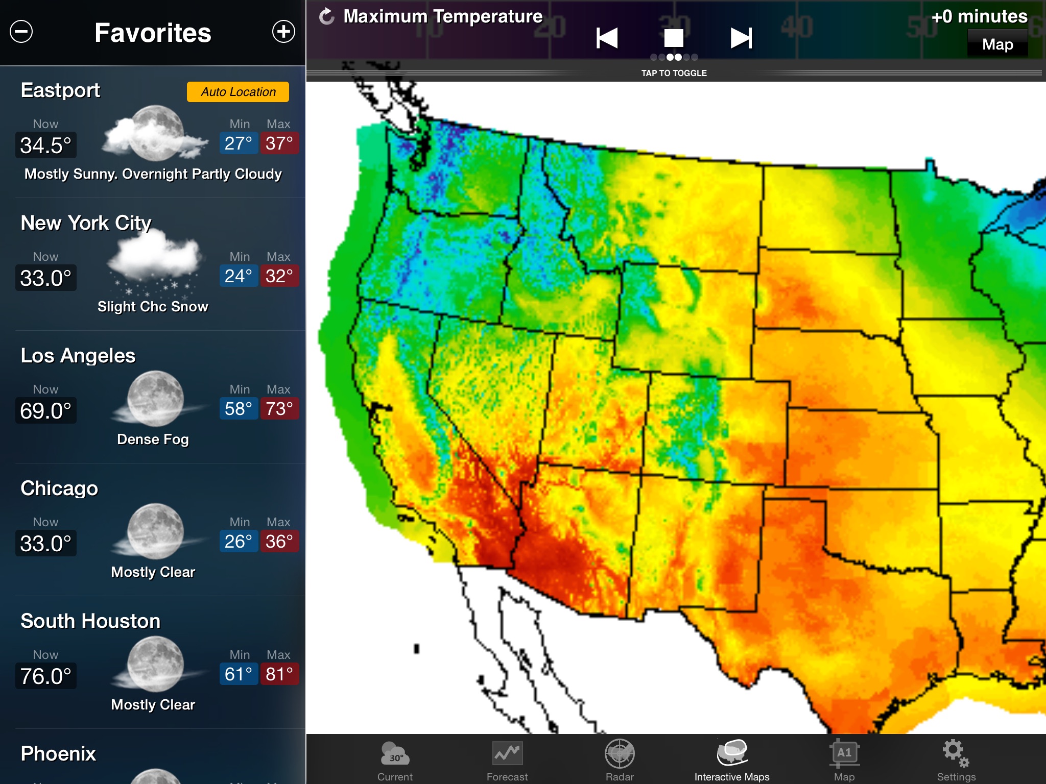 NOAA Weather and Radar for iPad screenshot 4