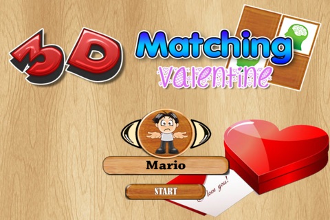 `` 3D Matching Valentine Cards PRO - Train your brain with pair matching game screenshot 3