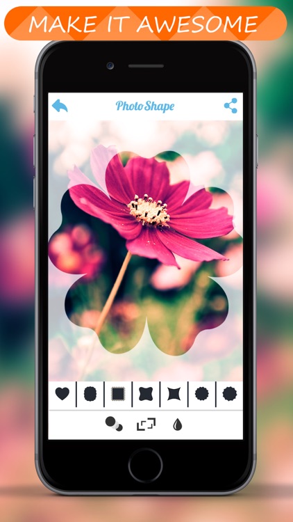 PicShape - Shape your photos using lots of predefined style and share pics "for Instagram, Dropbox, Email " screenshot-4