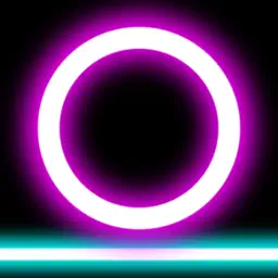 Rock Hero Jump in glow sparkling amazing fantasy space app icon