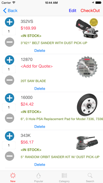 Screenshot 4 of Porter Cable App