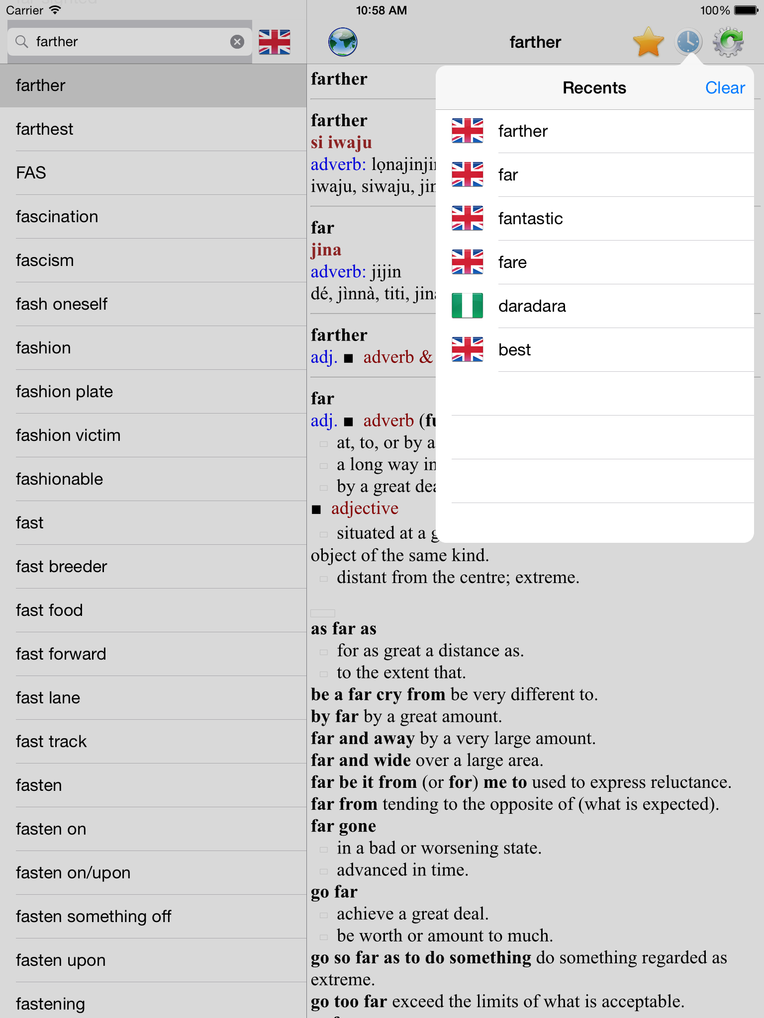 English Yoruba best dictionary translation - Gẹẹsi Yorùbá ti o dara ju itumö screenshot 9