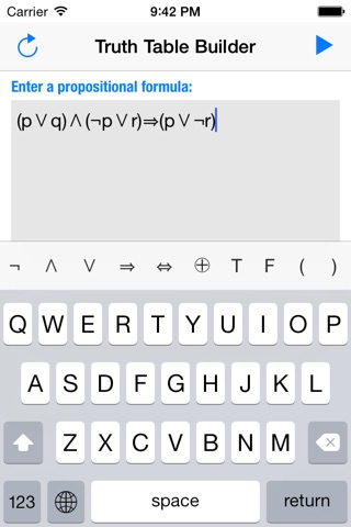 Truth Table Builder screenshot 2