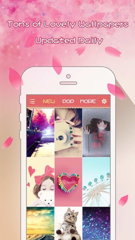 Girly Wallpapers - Adorable Backgrounds and Themes for iPhone and iPod touchのおすすめ画像1