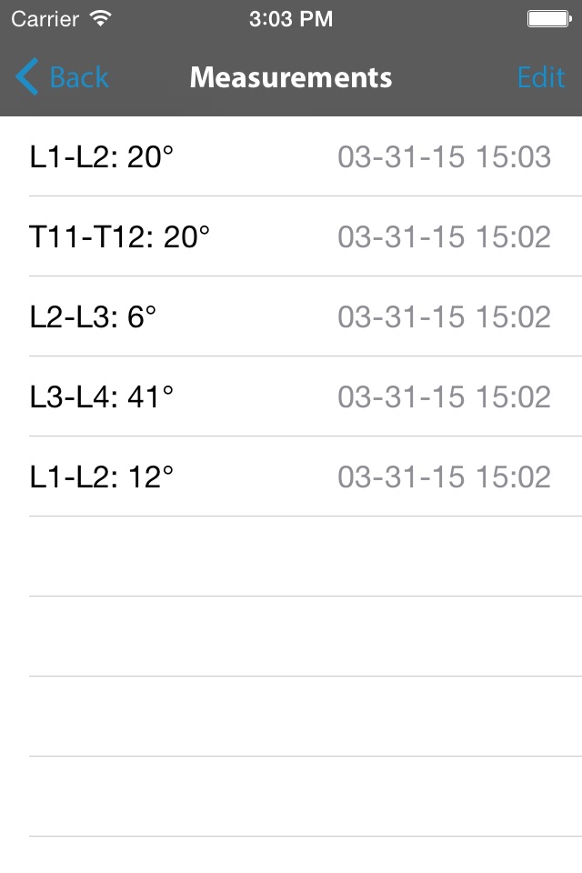 SAGI(SM) Clinical Solutions Lordosis Measurement Application screenshot 4